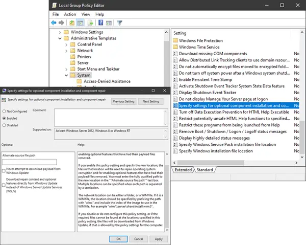 windows 10 features on demand
