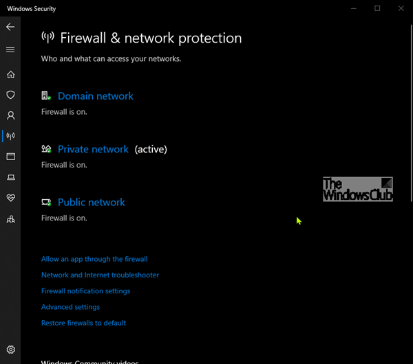 Firewall and Network Protection in Windows 10