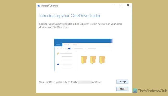 Move or change location of OneDrive folder in Windows 11/10