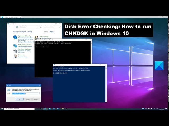 how to run a hard disk check windows 10