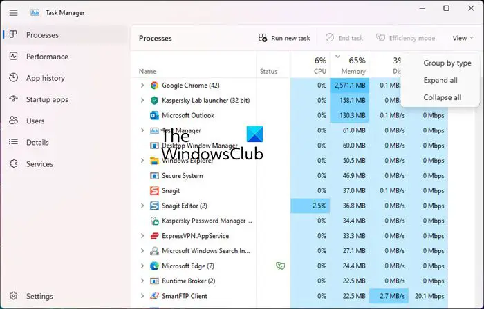 windows 11 task manager