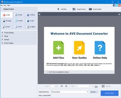 AVS Document Converter for Windows 10