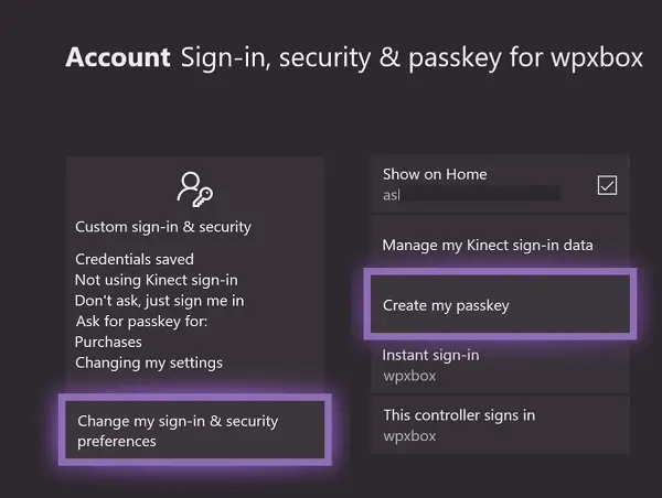 Change Purchase Sign-in Settings on Xbox One