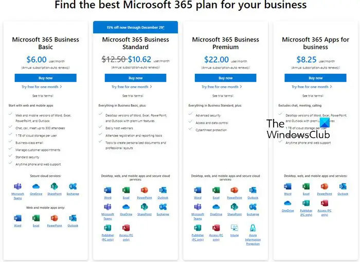 Compare All Microsoft 365 Plans (Formerly Office 365) - Microsoft Store