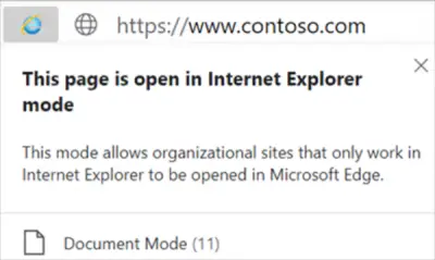 enable Internet Explorer Mode