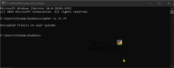 To find and output list within the command-line interface