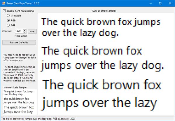 Better ClearType Tuner for Windows 10