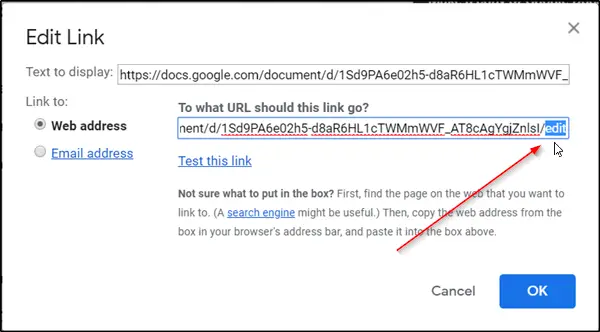 Google Docs Change Edit Link To Copy