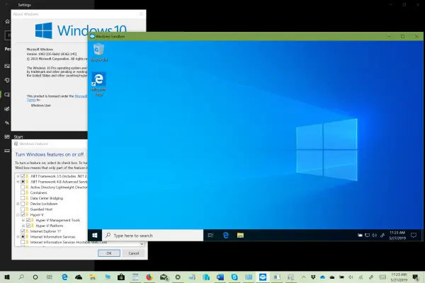 Как включить Windows Sandbox в Windows 10 Home