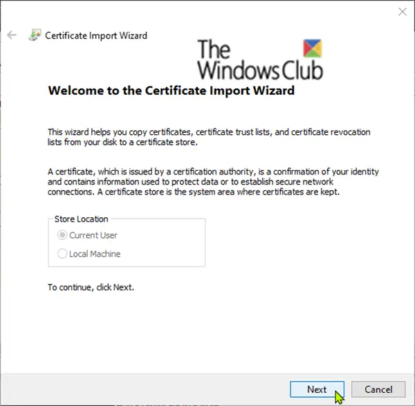 Import EFS File Encryption Certificate and Key  PFX file  in Windows - 15