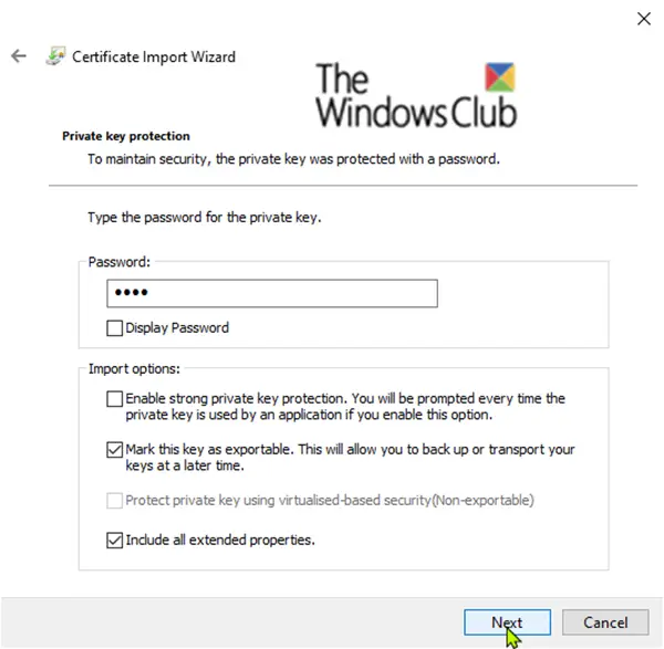Import EFS File Encryption Certificate and Key  PFX file  in Windows - 81