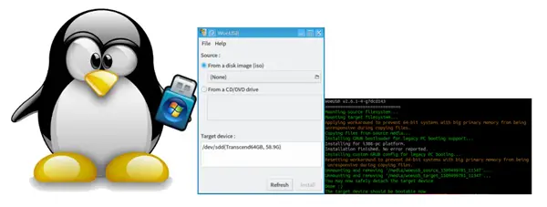 How to create Windows USB on Linux