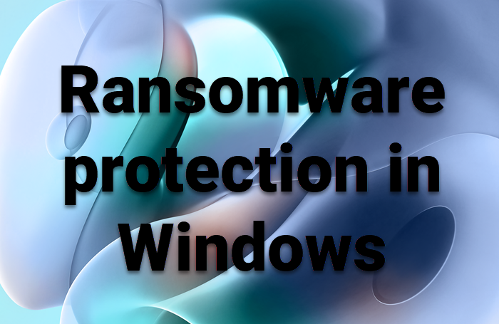 Ransomware protection in Windows