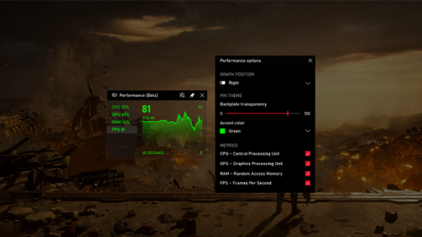 Frames Per Second (FPS) counter on Windows 10