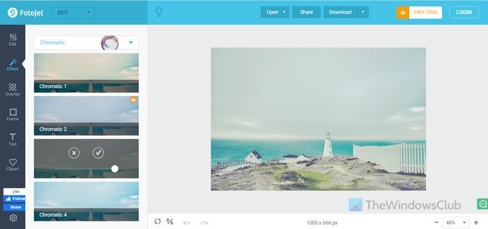 Edit photo online for Free