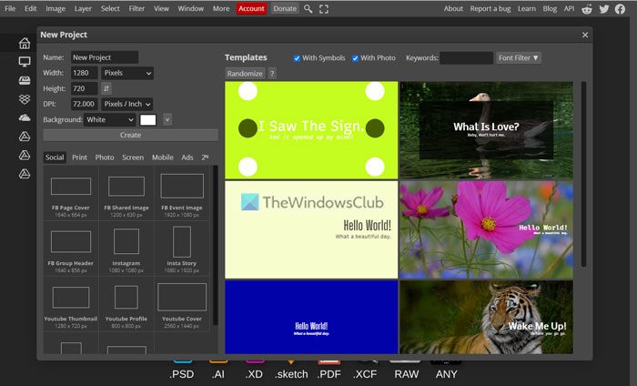 Photopea: Free online tool to edit Photoshop & GIMP image files