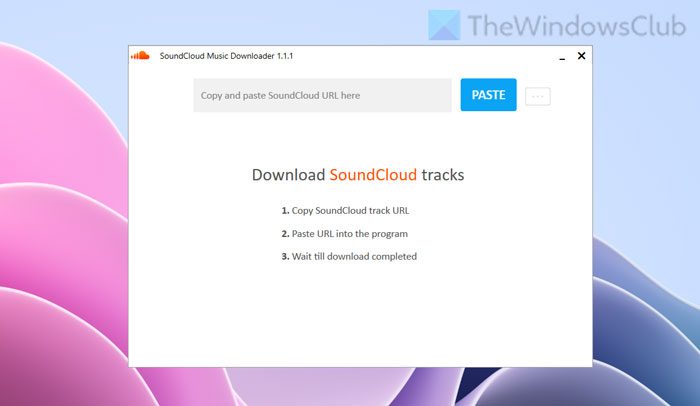 Free SoundCloud Music Downloader lets you download audio in MP3 format