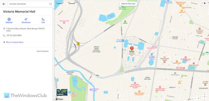 How to use Apple Maps on your Windows 11/10 computer