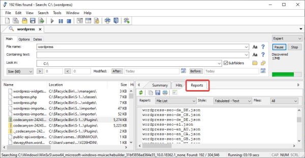 Agent Ransack [Lite] Search Tool for Windows PC