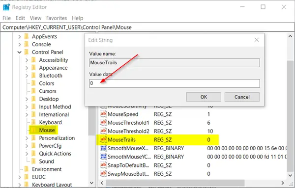 How to Add or Remove Mouse Pointer Trails on Windows 11 PC