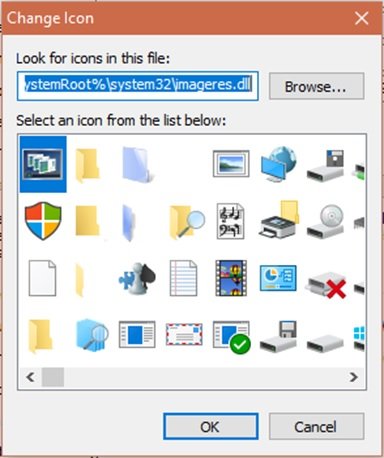 Icons on Windows 10