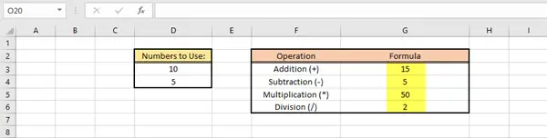 Calculate or Insert Formula in MS Excel