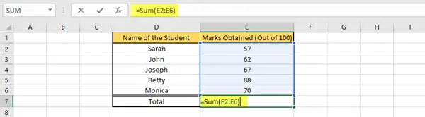 Calculate or Insert Formula in MS Excel