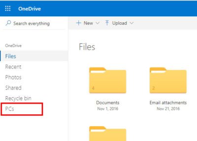 Use OneDrive to access files on your Windows 10 PC