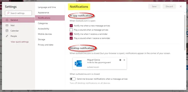 Microsoft Outlook Settings - The Windows Club