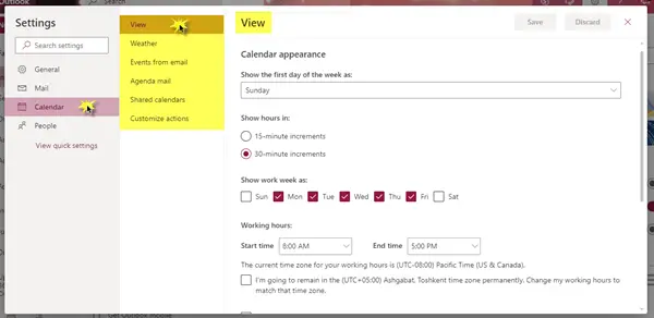 Microsoft Outlook Settings - The Windows Club