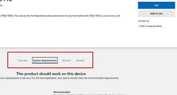 Microsoft Store System Requirement