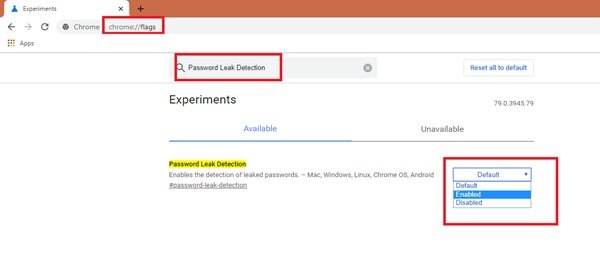 Password Leak Detection feature in Google Chrome