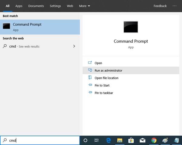 Running Command Prompt as administrator
