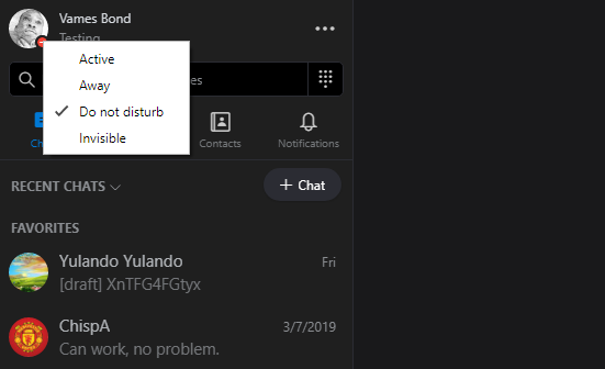 Skype notifications are not working