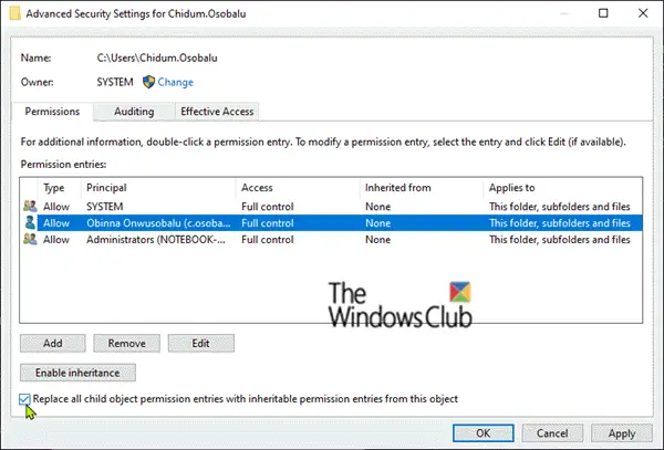 To continue type an administrator password UAC issue Customize permissions Windows10 2