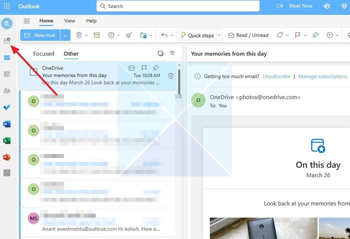 Add Gmail Account to Outlook Web