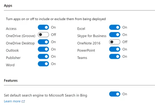 Bing Toggle Configuration Manager