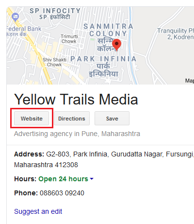 Do not use forwarding URLs for your website