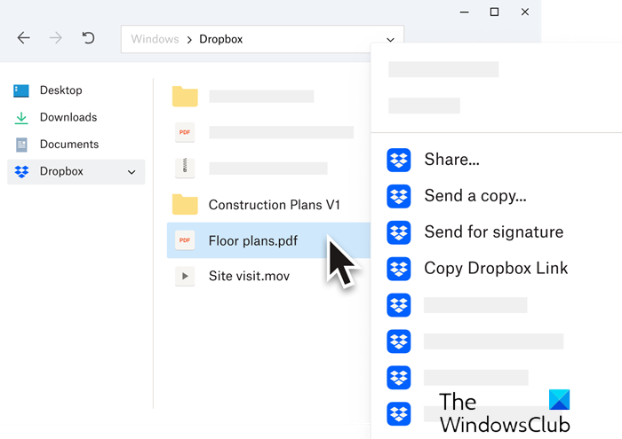 Dropbox app for Windows 11 PC