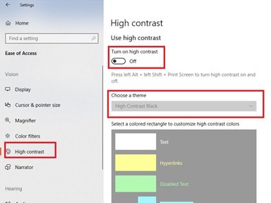 Windows 10 Accessibility Features