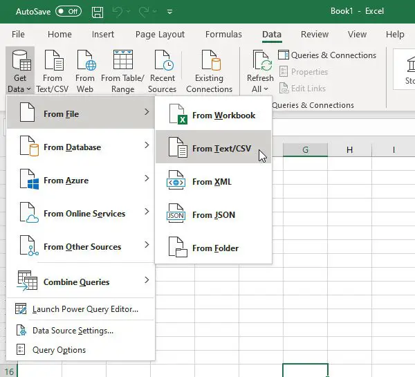 How to import data from a text file into Microsoft Excel