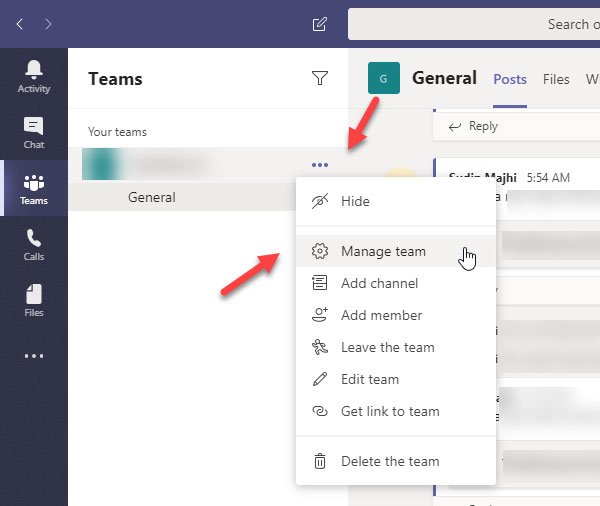 How to switch member role and remove member from Microsoft Teams