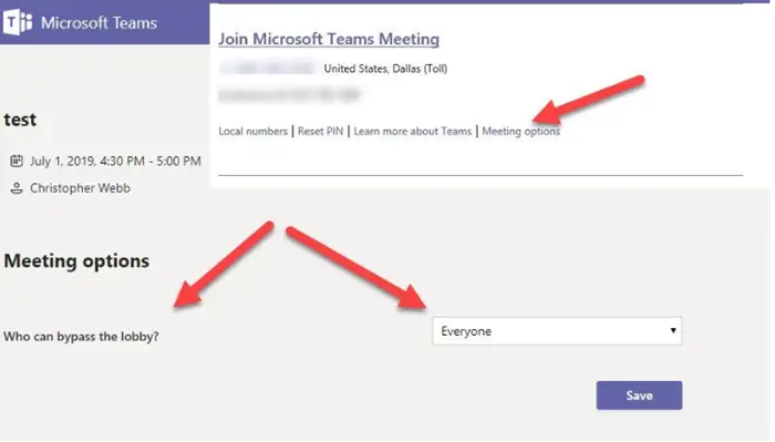 How to change the role of a participant in Microsoft Teams Meeting