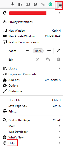 Menu help