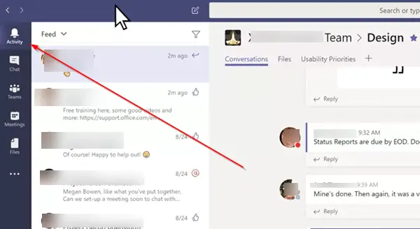 Filter Microsoft Teams Activity Feed