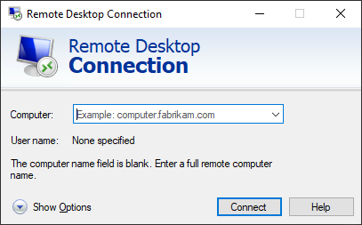 Remote Desktop Connection