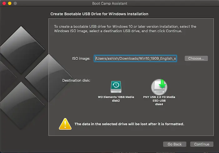 installing windows 10 with usb flash drive on macbook air