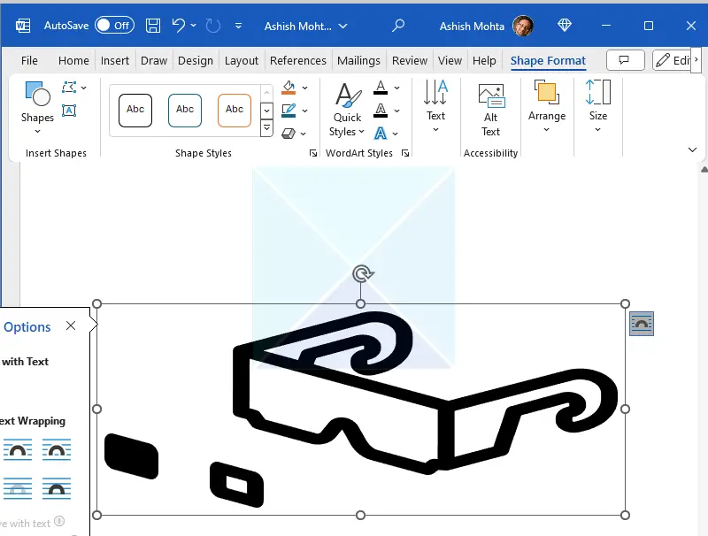 Seperate Image to Shapes in Word