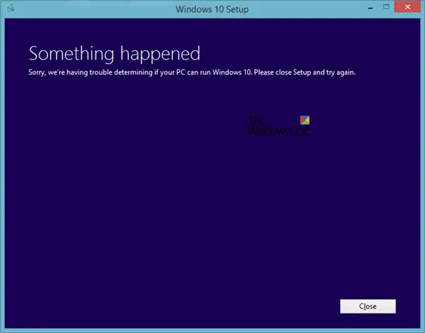 Sorry, we’re having trouble determining if your PC can run Windows 10