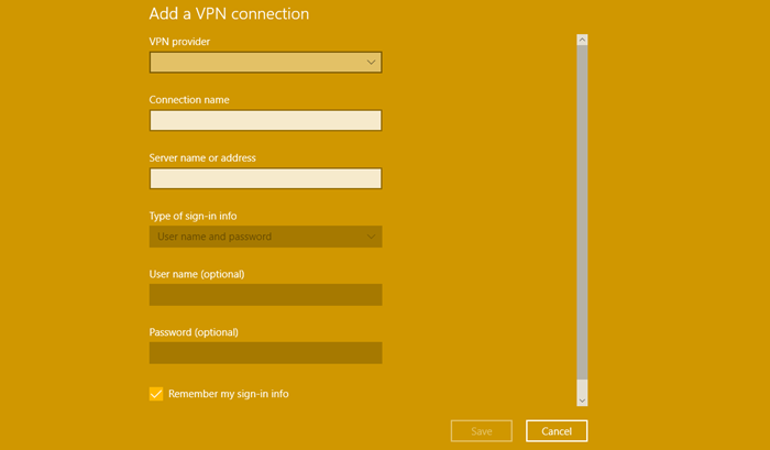 Network and Internet Settings in Windows 10